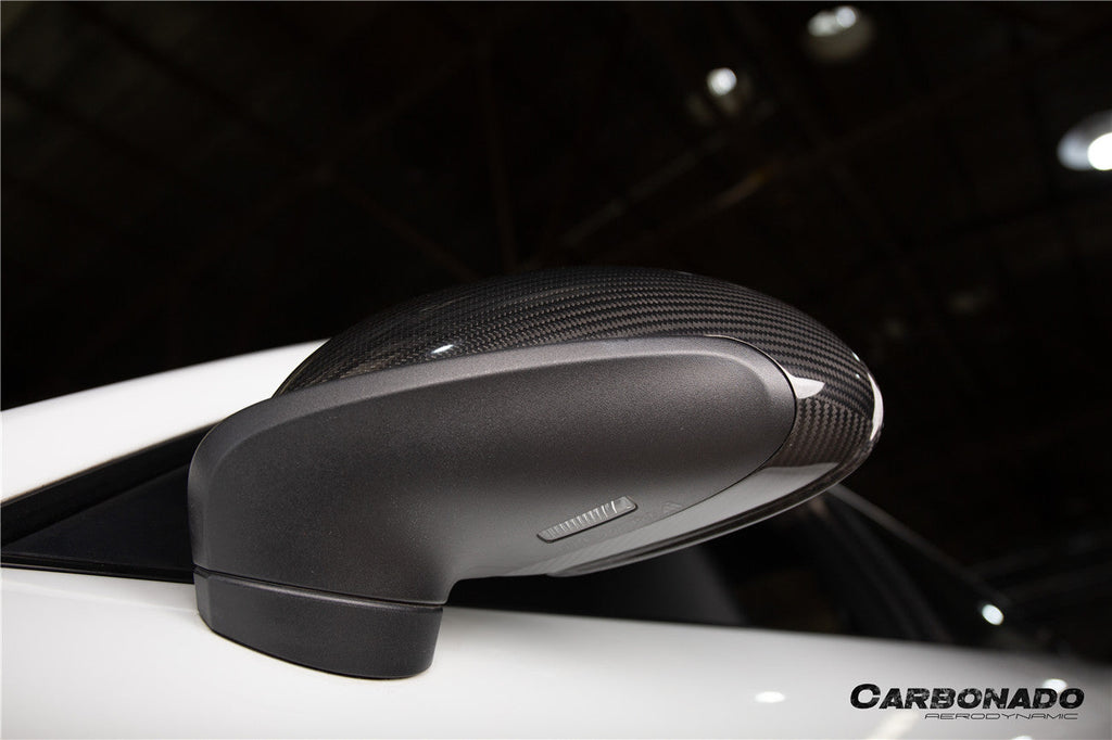 2012-2019 Porsche 911 991.1 991.2 Carrera    981 Cayman Boxster OEM Style Dry Carbon Fiber Mirror Housing Replacement