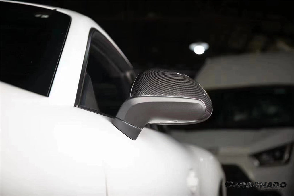2012-2019 Porsche 911 991.1 991.2 Carrera    981 Cayman Boxster Convert Sport Style Dry Carbon Fiber Mirror Housing Replacement