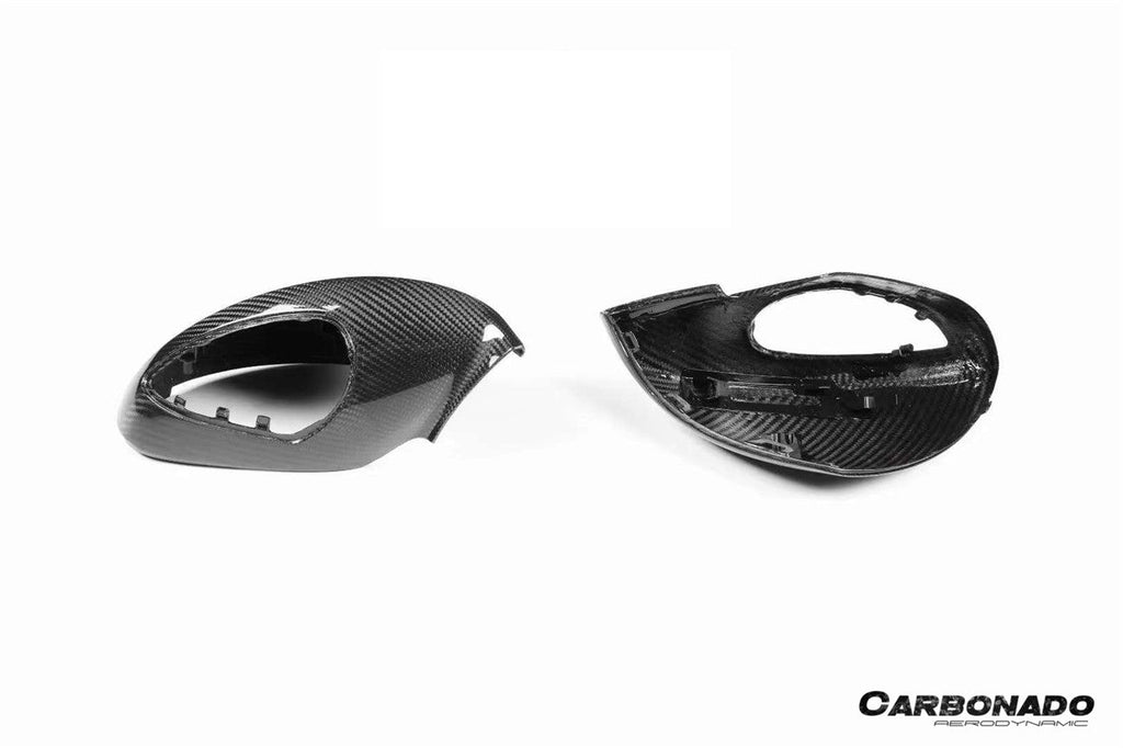 2012-2019 Porsche 911 991.1 991.2 Carrera    981 Cayman Boxster Convert Sport Style Dry Carbon Fiber Mirror Housing Replacement