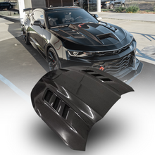 Load image into Gallery viewer, 2016-2025 Chevy Camaro Terminator Full Carbon Fiber Hood