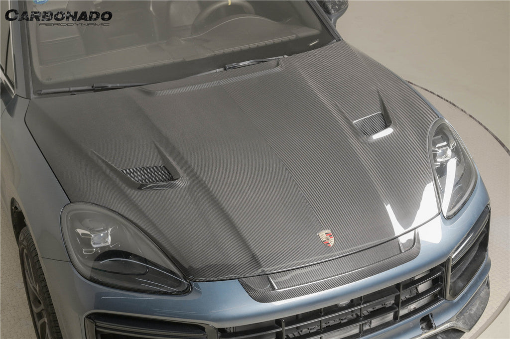 2018-2023 Porsche 9Y0.1 Cayenne   S    Coupe    E-Hybrid MSY Style Dry Carbon Fiber Hood