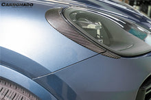 Load image into Gallery viewer, 2018-2023 Porsche 9Y0.1 Cayenne S    E-Hybrid    Turbo MSY Style Dry Carbon Fiber Headlight Eyelid Eyebrow Cover