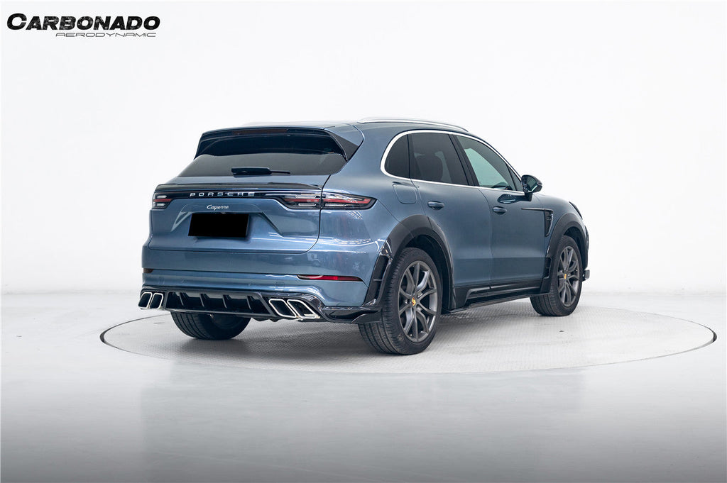 2018-2025 Porsche 9Y0 Cayenne    S    Coupe    E-Hybrid MSY Style Dry Carbon Fiber Rear Lip Diffuser