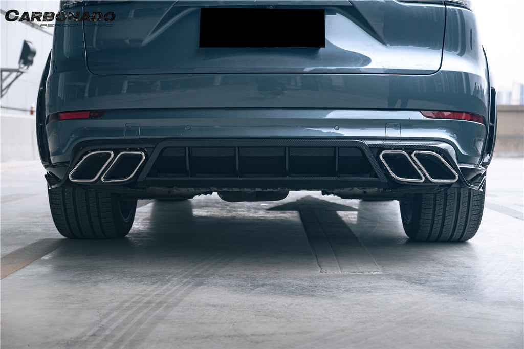 2018-2025 Porsche 9Y0 Cayenne    S    Coupe    E-Hybrid MSY Style Dry Carbon Fiber Rear Lip Diffuser