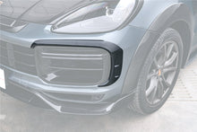 Load image into Gallery viewer, 2018-2023 Porsche 9Y0.1 Cayenne Turbo MSY Style Dry Carbon Fiber Front Bumper Vent Trims - Carbonado