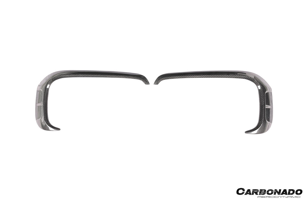 2018-2023 Porsche 9Y0.1 Cayenne Turbo MSY Style Dry Carbon Fiber Front Bumper Vent Trims