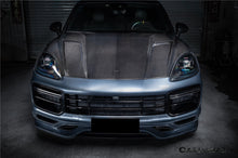 Load image into Gallery viewer, 2018-2023 Porsche 9Y0.1 Cayenne S    Coupe    E-Hybrid    Turbo TKT Style Dry Carbon Fiber Hood