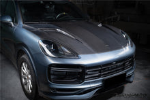Load image into Gallery viewer, 2018-2023 Porsche 9Y0.1 Cayenne S    Coupe    E-Hybrid    Turbo TKT Style Dry Carbon Fiber Hood