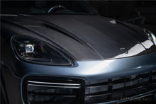 Load image into Gallery viewer, 2018-2023 Porsche 9Y0.1 Cayenne S    Coupe    E-Hybrid    Turbo TKT Style Dry Carbon Fiber Hood