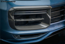 Load image into Gallery viewer, 2018-2023 Porsche 9Y0.1 Cayenne Turbo TKT Style Dry Carbon Fiber Front Bumper Vent Cover