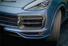 Load image into Gallery viewer, 2018-2023 Porsche 9Y0.1 Cayenne Turbo TKT Style Dry Carbon Fiber Front Bumper Vent Cover