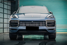 Load image into Gallery viewer, 2018-2023 Porsche 9Y0.1 Cayenne Turbo TKT Style Dry Carbon Fiber Front Bumper Vent Cover - Carbonado