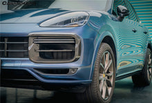 Load image into Gallery viewer, 2018-2023 Porsche 9Y0.1 Cayenne Turbo TKT Style Dry Carbon Fiber Front Bumper Vent Cover