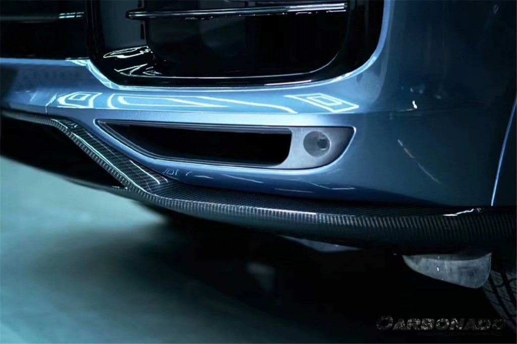 2018-2023 Porsche 9Y0.1 Cayenne Turbo TurboGT-Style Dry Carbon Fiber Front Lip