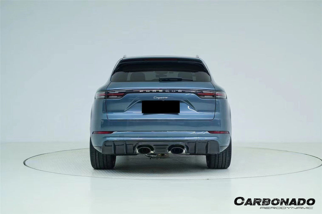 2018-2025 Porsche 9Y0.1 9Y0.2 9YA 9YB Cayenne    S    E-Hybrid TurboGT-Style Rear Diffuser With Exhaust Adapter Pipe