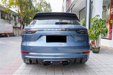 Load image into Gallery viewer, 2018-2023 Porsche 9Y0.1 9YA Cayenne &amp; S &amp; E-Hybrid TurboGT-Style Rear Bumper With Exhaust Adapter Pipe - Carbonado