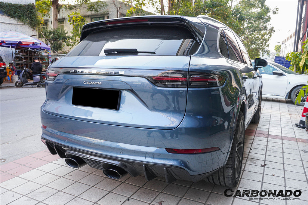 2018-2023 Porsche 9Y0.1 9YA Cayenne    S   E-Hybrid TurboGT-Style Rear Bumper With Exhaust Adapter Pipe