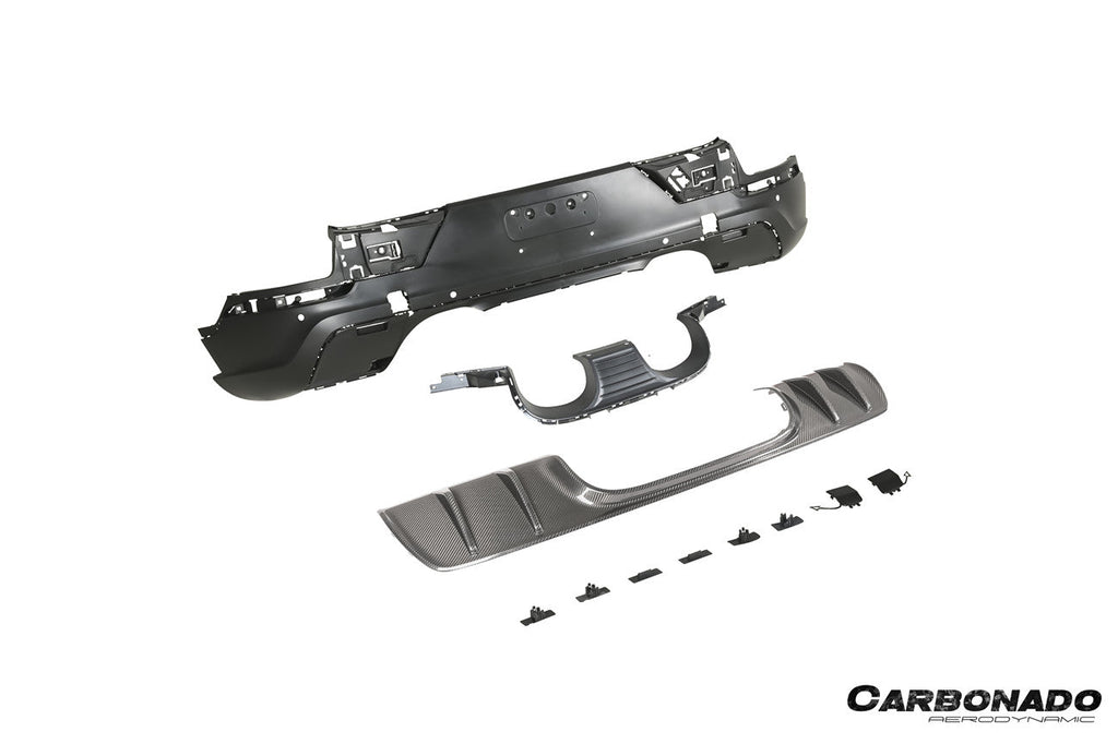 2018-2025 Porsche 9Y0 9YB 9YA Cayenne   S    Coupe    E-Hybrid TurboGT Style Rear Bumper With Exhaust Adapter Pipe