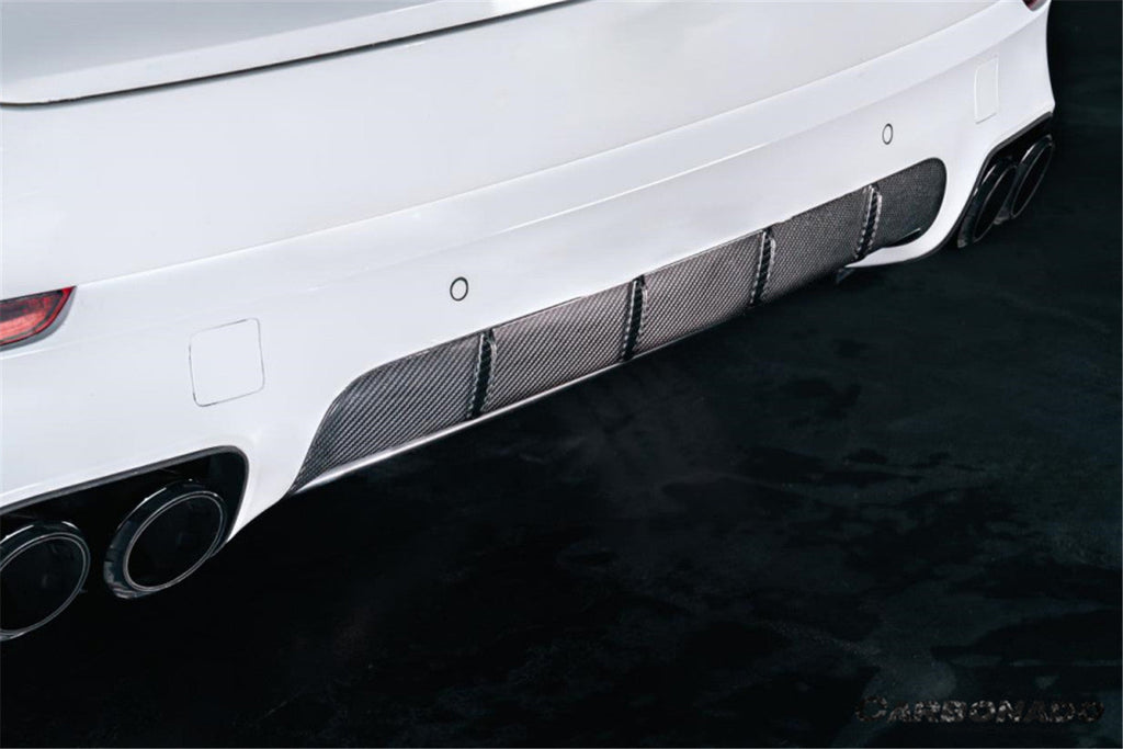 2018-2025 Porsche 9Y0 Cayenne SD Only Rear Lip Diffuser - Carbonado