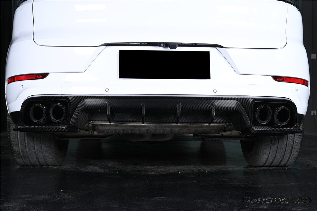 2018-2025 Porsche 9Y0 Cayenne S    E-Hybrid    SD    Turbo   Turbo GT KT-Style Rear Diffuser