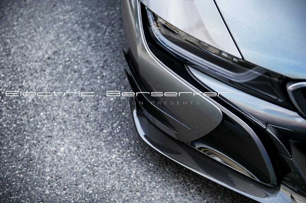 2014-2018 BMW i8 BZK Carbon Fiber Front Canards - DarwinPRO Aerodynamics