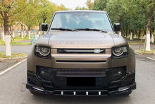 Load image into Gallery viewer, 2020-2024 Land Rover Defender rock style Front Lip &amp; with LED Light - Carbonado