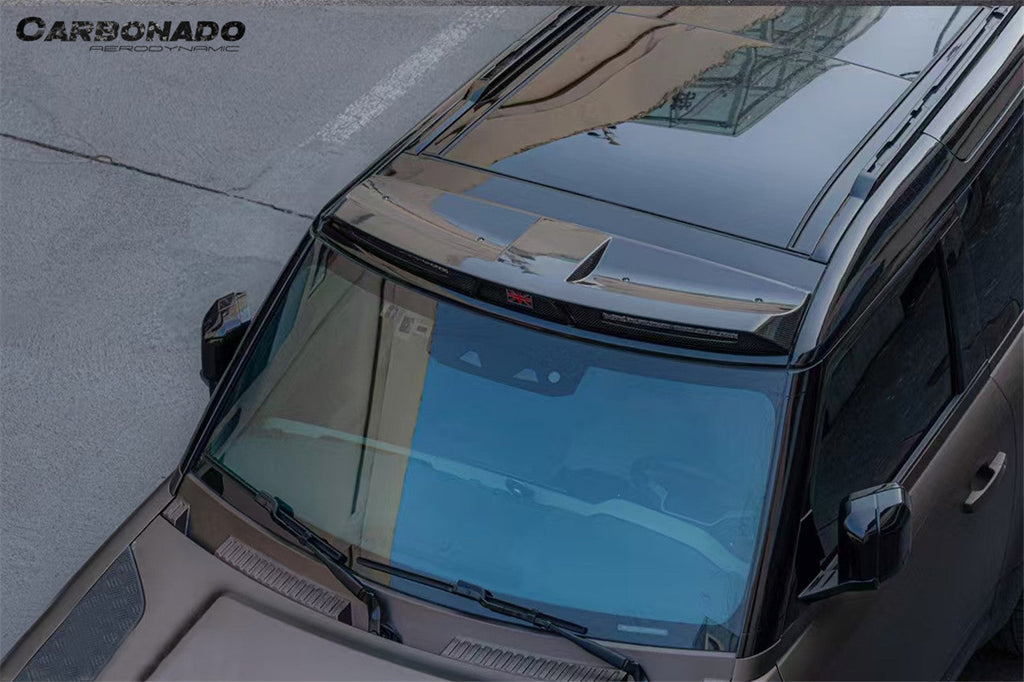 2020-2024 Land Rover Defender rock style  Front Roof Spoiler & with LED Light