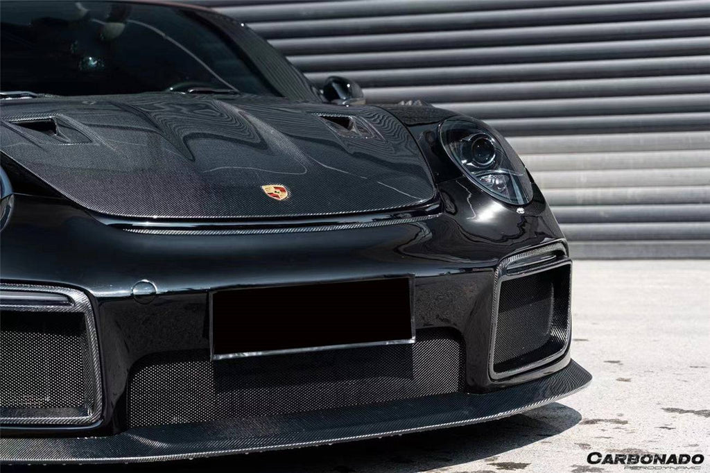 2012-2015 Porsche 991.1 Carrera/Targa S/4/4s GT2RS Style Carbon Fiber Hood - Carbonado Aero