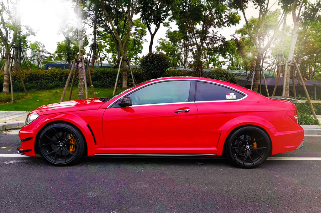 2012-2014 Mercedes Benz W204 C63 AMG Coupe BKSS Style Wide Full Body Kit - Carbonado Aero