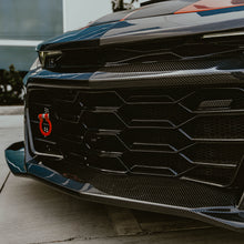Load image into Gallery viewer, 2019-2025 Chevy Camaro SS RS LT Black Panther ZL1 1LE 1PC Full Gloss Carbon Fiber Track Package Front Bumper Conversion for RS Headlights