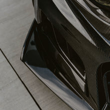 Load image into Gallery viewer, 2019-2025 Chevy Camaro SS RS LT Black Panther ZL1 1LE 1PC Full Gloss Carbon Fiber Track Package Front Bumper Conversion for RS Headlights