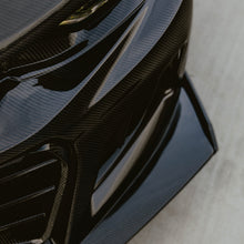 Load image into Gallery viewer, 2019-2025 Chevy Camaro SS RS LT Black Panther ZL1 1LE 1PC Full Gloss Carbon Fiber Track Package Front Bumper Conversion for RS Headlights