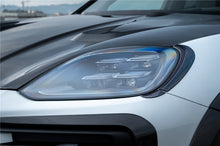 Load image into Gallery viewer, 2024-2025 Porsche 9Y0.2 Cayenne S &amp; Coupe &amp; E-Hybrid MSY Style Dry Carbon Fiber Headlight Eyelid Eyebrow Cover - Carbonado
