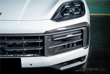 Load image into Gallery viewer, 2024-2025 Porsche 9Y0.2 Cayenne S   Coupe    E-Hybrid MSY Style Dry Carbon Fiber Front Bumper Vent Trims