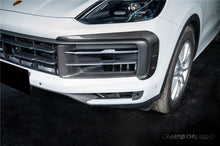 Load image into Gallery viewer, 2024-2025 Porsche 9Y0.2 Cayenne S   Coupe    E-Hybrid MSY Style Dry Carbon Fiber Front Bumper Vent Trims