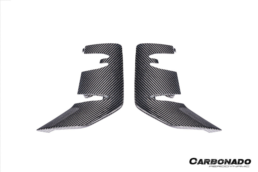 2024-2025 Porsche 9Y0.2 Turbo GT OEM Style Dry Carbon Fiber Front Bumper Side Vent Cove