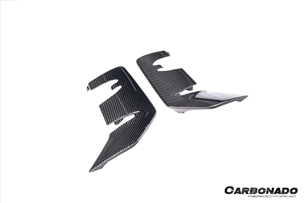 2024-2025 Porsche 9Y0.2 Turbo GT OEM Style Dry Carbon Fiber Front Bumper Side Vent Cove