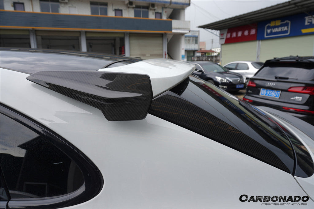 2018-2025 Porsche 9Y0 9YB Cayenne S   GTS  E-Hybrid Coupe Only KT Style Dry Carbon Fiber Roof Spoiler