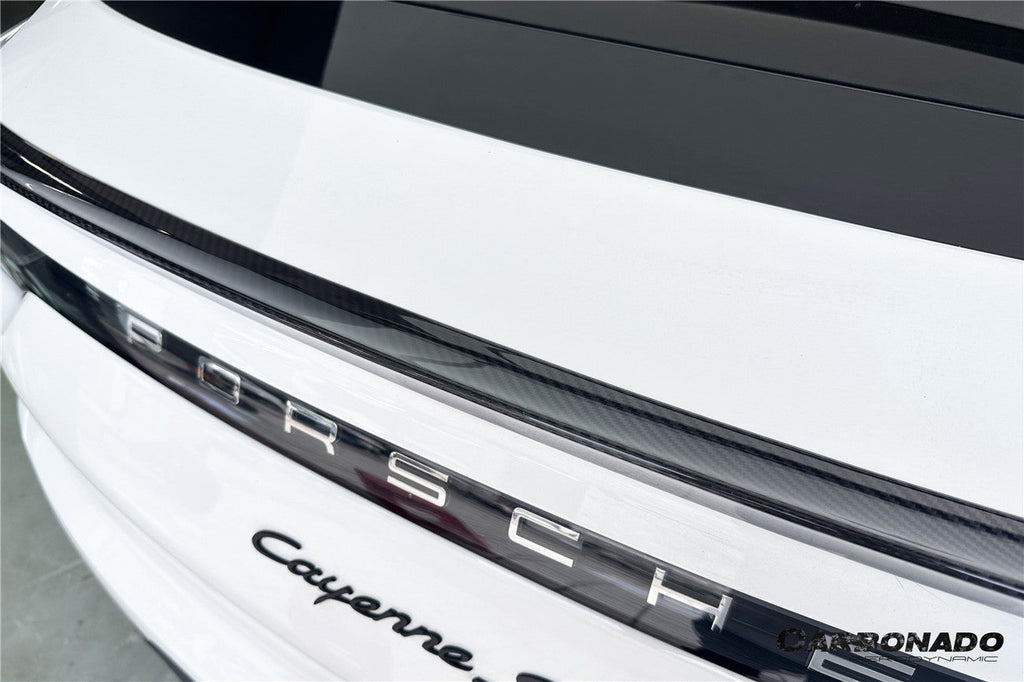 2018-2025 Porsche 9Y0 9YB Cayenne S    GTS    E-Hybrid Coupe Only Turbo Style Dry Carbon Fiber Trunk Spoiler