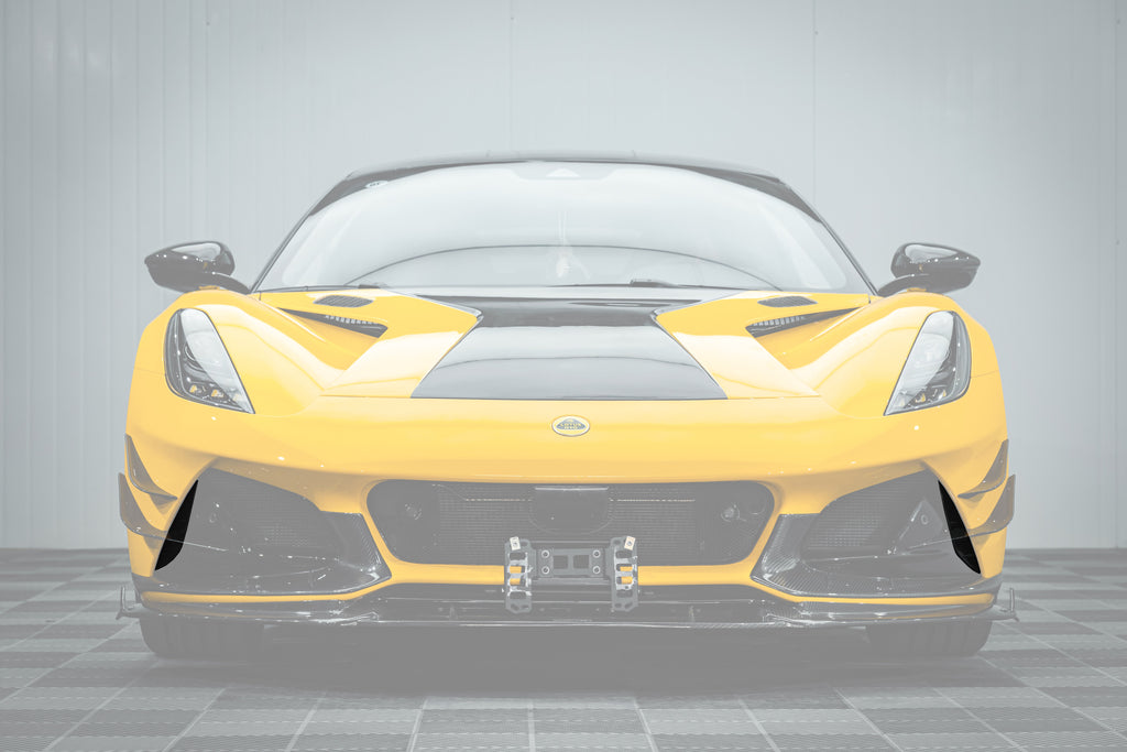 2021-2024 Lotus Emira NYO MNK Style Dry Carbon Fiber Front Bumper Vent Trims - Carbonado