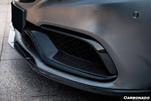 Load image into Gallery viewer, 2015-2021 Mercedes Benz W205 C63/S AMG Sedan/Coupe Carbon Fiber Front Bumper Canards - Carbonado Aero