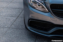 Load image into Gallery viewer, 2015-2021 Mercedes Benz W205 C63/S AMG Sedan/Coupe Carbon Fiber Front Bumper Canards - Carbonado Aero