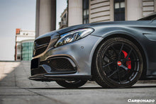 Load image into Gallery viewer, 2015-2021 Mercedes Benz W205 C63/S AMG Sedan/Coupe Carbon Fiber Front Bumper Canards - Carbonado Aero