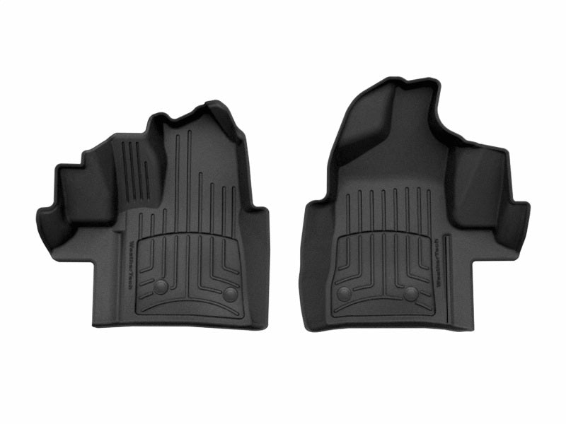 WeatherTech 15-19 Ford Transit 1st Row Front FloorLiner HP for Vinyl Floors - Black