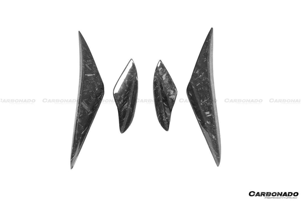 2008-2012 BMW M3 E90/E92/E93 KA Style Carbon Fiber Canards - Carbonado Aero