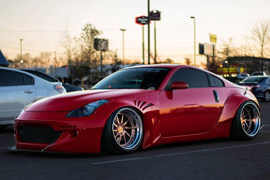 2003-2008 Nissan 350Z BRY Style Wide Fender Flare Set - Carbonado
