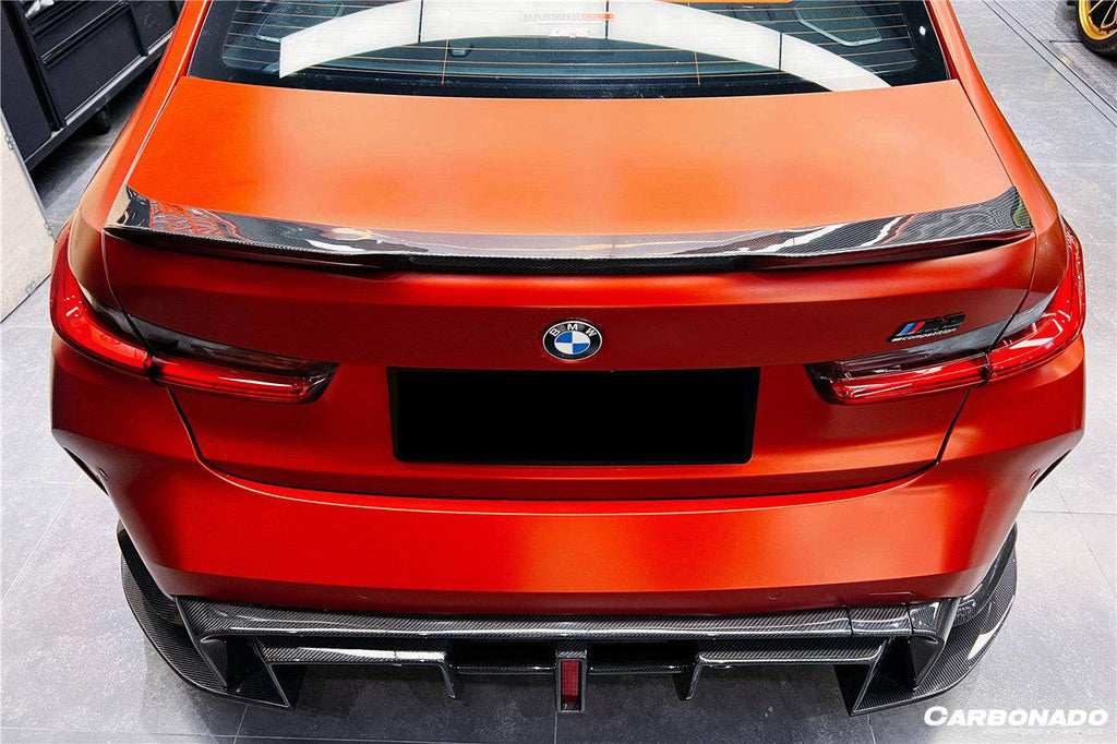 2021-UP BMW M3 G80 G20 VRS Style Carbon Fiber Trunk Spoiler - Carbonado Aero