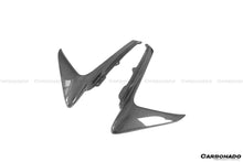 Load image into Gallery viewer, 2018-2022 Ferrari 488 Pista OEM Style Carbon Fiber Front Bumper Vent Canards - Carbonado Aero