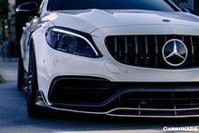 Load image into Gallery viewer, 2015-2021 Mercedes Benz W205 C63/S AMG Sedan/Coupe Carbon Fiber Front Bumper Canards - Carbonado Aero