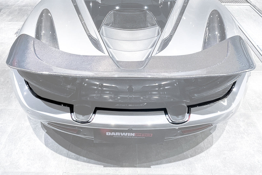 DarwinPRO 2017-2023 McLaren 720s Dry Carbon Fiber Rear Bumper Upper Exhaust Valance Panel - DarwinPRO Aerodynamics